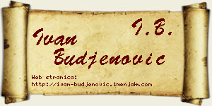 Ivan Buđenović vizit kartica